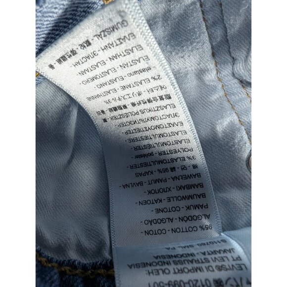 Levis 505 Jeans Mens 34x32 Blue Classic Straight Leg Streetwear Work Chore - Picture 3 of 9